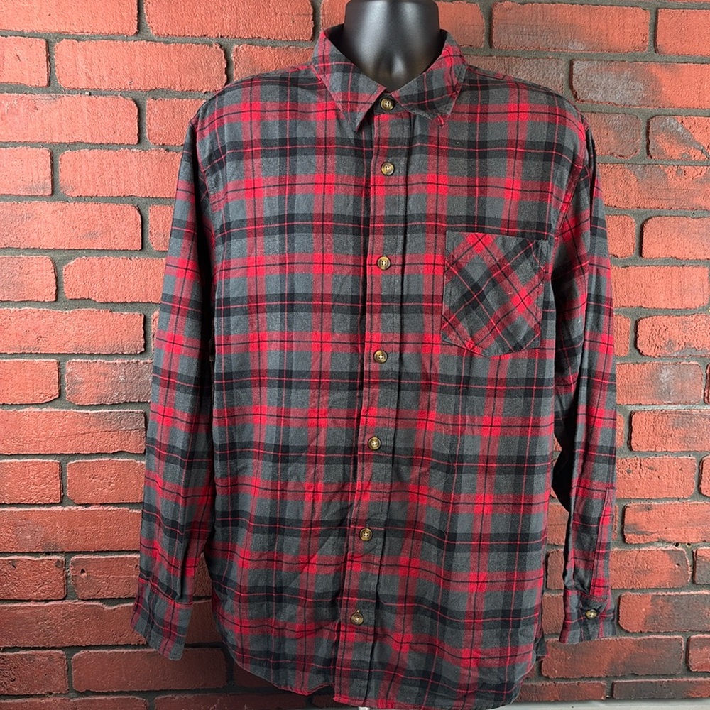 Field & Stream Shirt Mens XL‎ Plaid Flannel Button Down